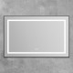 Зеркало BelBagno Kraft SPC-KRAFT-1085-685-TCH-WARM-NERO 108.5 см, светодиодная подсветка, с сенсорным выключателем, с подогревом, черный