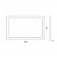 Зеркало BelBagno Kraft SPC-KRAFT-1085-685-TCH-WARM-NERO 108.5 см, светодиодная подсветка, с сенсорным выключателем, с подогревом, черный