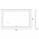 Зеркало BelBagno Kraft SPC-KRAFT-1085-685-TCH-WARM 108.5 см, светодиодная подсветка, с сенсорным выключателем, с подогревом, сатин