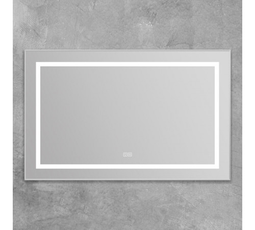 Зеркало BelBagno Kraft SPC-KRAFT-1085-685-TCH-WARM 108.5 см, светодиодная подсветка, с сенсорным выключателем, с подогревом, сатин