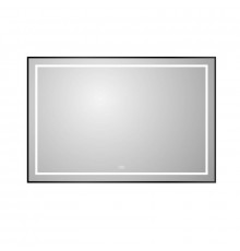 Зеркало BelBagno Kraft SPC-KRAFT-1200-800-LED-TCH-WARM-NERO, 120 см, со встроенной подсветкой и подогревом, черный