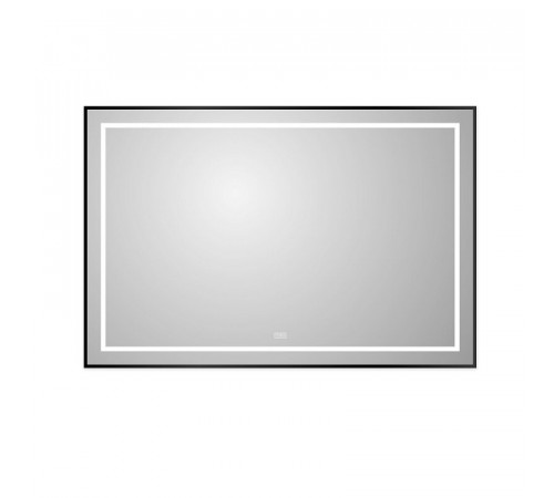 Зеркало BelBagno Kraft SPC-KRAFT-1200-800-LED-TCH-WARM-NERO, 120 см, со встроенной подсветкой и подогревом, черный
