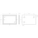 Зеркало BelBagno Kraft SPC-KRAFT-1200-800-SENS-AL, 120 см, с LED подсветкой, с сенсорным выключателем, цвет рамы сатин