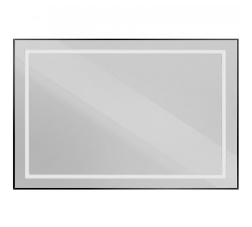 Зеркало BelBagno Kraft SPC-KRAFT-1200-800-SENS-NERO, 120 см, с LED подсветкой, с сенсорным выключателем, цвет рамы черный