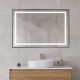 Зеркало BelBagno Kraft SPC-KRAFT-1200-800-SENS-NERO, 120 см, с LED подсветкой, с сенсорным выключателем, цвет рамы черный