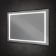 Зеркало BelBagno Kraft SPC-KRAFT-1200-800-SENS-NERO, 120 см, с LED подсветкой, с сенсорным выключателем, цвет рамы черный