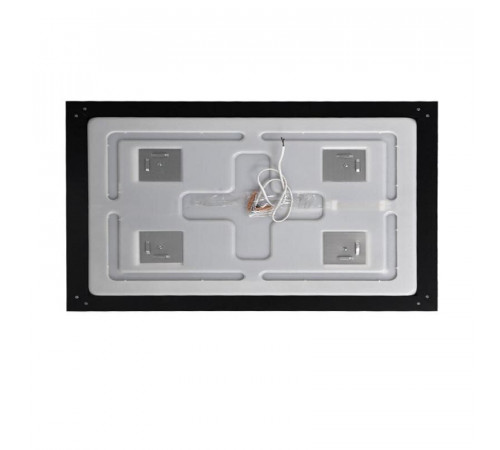 Зеркало BelBagno Kraft SPC-KRAFT-1400-800-SENS-NERO, 140 см, с LED подсветкой, с сенсорным выключателем, цвет рамы черный