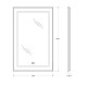 Зеркало BelBagno Kraft SPC-KRAFT-500-800-LED-TCH-WARM, 50 см, со встроенной подсветкой и подогревом, сатин