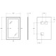 Зеркало BelBagno Kraft SPC-KRAFT-500-800-SENS-NERO, 50 см, с LED подсветкой, с сенсорным выключателем, цвет рамы черный