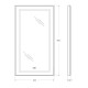 Зеркало BelBagno Kraft SPC-KRAFT-500-900-LED-TCH-WARM, 50 х 90 см, со встроенной подсветкой и подогревом, сатин