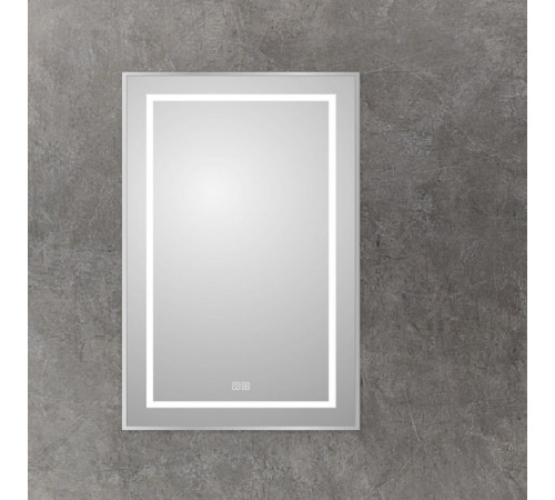 Зеркало BelBagno Kraft SPC-KRAFT-500-900-LED-TCH-WARM, 50 х 90 см, со встроенной подсветкой и подогревом, сатин