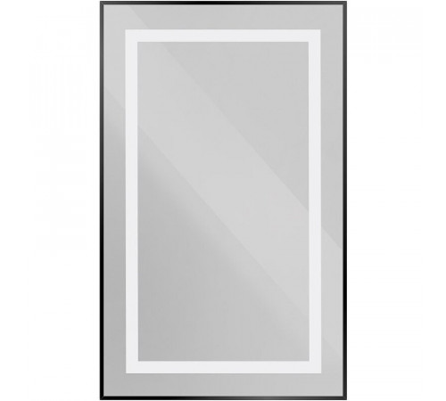 Зеркало BelBagno Kraft SPC-KRAFT-500-900-SENS-NERO, 50 см, с LED подсветкой, с сенсорным выключателем, цвет рамы черный