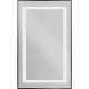Зеркало BelBagno Kraft SPC-KRAFT-500-900-SENS-NERO, 50 см, с LED подсветкой, с сенсорным выключателем, цвет рамы черный