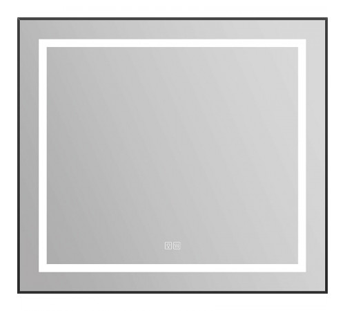 Зеркало BelBagno Kraft SPC-KRAFT-555-1700-TCH-PIA-NERO 88.5 см, светодиодная подсветка, с сенсорным выключателем, с подогревом, черный