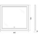 Зеркало BelBagno Kraft SPC-KRAFT-555-1700-TCH-PIA-NERO 88.5 см, светодиодная подсветка, с сенсорным выключателем, с подогревом, черный