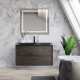 Зеркало BelBagno Kraft SPC-KRAFT-555-1700-TCH-PIA-NERO 88.5 см, светодиодная подсветка, с сенсорным выключателем, с подогревом, черный