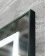 Зеркало BelBagno Kraft SPC-KRAFT-555-1700-TCH-PIA-NERO 88.5 см, светодиодная подсветка, с сенсорным выключателем, с подогревом, черный