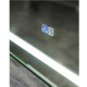 Зеркало BelBagno Kraft SPC-KRAFT-555-1700-TCH-PIA-NERO 88.5 см, светодиодная подсветка, с сенсорным выключателем, с подогревом, черный
