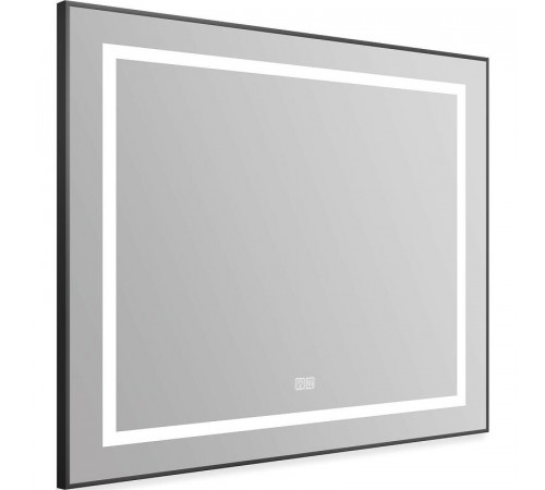 Зеркало BelBagno Kraft SPC-KRAFT-555-1700-TCH-PIA-NERO 88.5 см, светодиодная подсветка, с сенсорным выключателем, с подогревом, черный