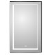 Зеркало BelBagno Kraft SPC-KRAFT-600-1000-LED-TCH-WARM-NERO, 60 х 100 см, со встроенной подсветкой и подогревом, черный