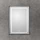 Зеркало BelBagno Kraft SPC-KRAFT-600-1000-LED-TCH-WARM-NERO, 60 х 100 см, со встроенной подсветкой и подогревом, черный