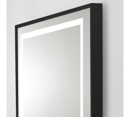 Зеркало BelBagno Kraft SPC-KRAFT-600-1000-LED-TCH-WARM-NERO, 60 х 100 см, со встроенной подсветкой и подогревом, черный