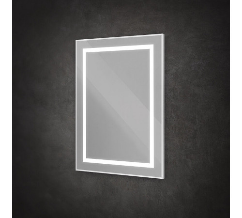 Зеркало BelBagno Kraft SPC-KRAFT-600-800-SENS-AL, 60 см, с LED подсветкой, с сенсорным выключателем, цвет рамы сатин