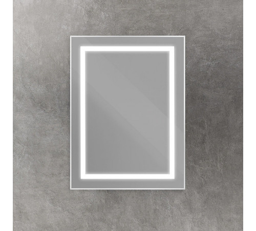 Зеркало BelBagno Kraft SPC-KRAFT-600-800-SENS-AL, 60 см, с LED подсветкой, с сенсорным выключателем, цвет рамы сатин