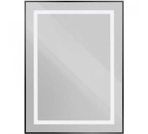 Зеркало BelBagno Kraft SPC-KRAFT-600-800-SENS-NERO, 60 см, с LED подсветкой, с сенсорным выключателем, цвет рамы черный