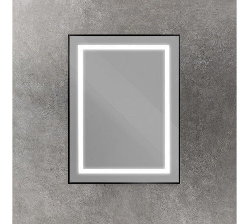 Зеркало BelBagno Kraft SPC-KRAFT-600-800-SENS-NERO, 60 см, с LED подсветкой, с сенсорным выключателем, цвет рамы черный