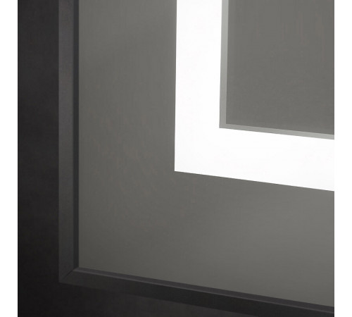 Зеркало BelBagno Kraft SPC-KRAFT-600-800-SENS-NERO, 60 см, с LED подсветкой, с сенсорным выключателем, цвет рамы черный