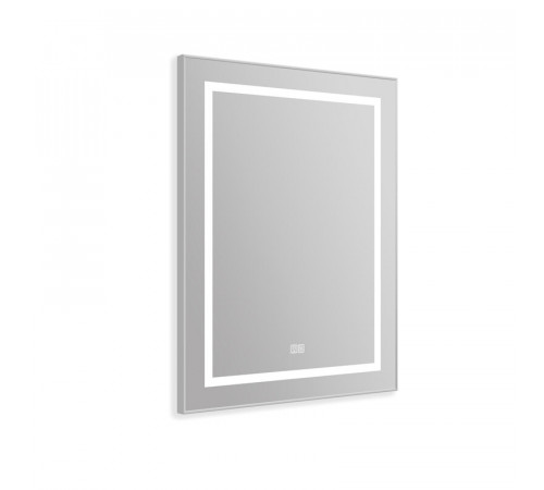 Зеркало BelBagno Kraft SPC-KRAFT-685-885-TCH-WARM 68.5 см, светодиодная подсветка, с сенсорным выключателем, с подогревом, сатин