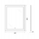 Зеркало BelBagno Kraft SPC-KRAFT-685-885-TCH-WARM 68.5 см, светодиодная подсветка, с сенсорным выключателем, с подогревом, сатин