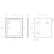 Зеркало BelBagno Kraft SPC-KRAFT-700-800-SENS-NERO, 70 см, с LED подсветкой, с сенсорным выключателем, цвет рамы черный