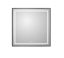 Зеркало BelBagno Kraft SPC-KRAFT-800-800-LED-TCH-WARM-NERO, 80 см, со встроенной подсветкой и подогревом, черный
