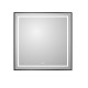 Зеркало BelBagno Kraft SPC-KRAFT-800-800-LED-TCH-WARM-NERO, 80 см, со встроенной подсветкой и подогревом, черный