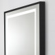 Зеркало BelBagno Kraft SPC-KRAFT-800-800-LED-TCH-WARM-NERO, 80 см, со встроенной подсветкой и подогревом, черный