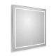 Зеркало BelBagno Kraft SPC-KRAFT-800-800-LED-TCH-WARM, 80 см, со встроенной подсветкой и подогревом, сатин