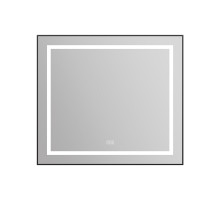 Зеркало BelBagno Kraft SPC-KRAFT-885-785-TCH-WARM-NERO 88.5 см, светодиодная подсветка, с сенсорным выключателем, с подогревом, черный