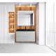 Зеркало BelBagno Kraft SPC-KRAFT-885-785-TCH-WARM-NERO 88.5 см, светодиодная подсветка, с сенсорным выключателем, с подогревом, черный