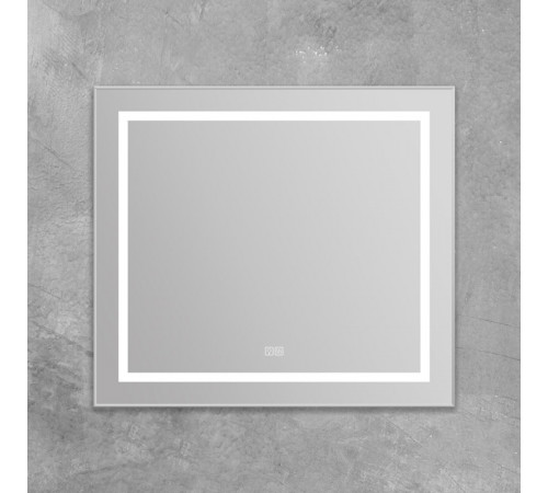 Зеркало BelBagno Kraft SPC-KRAFT-885-785-TCH-WARM 88.5 см, светодиодная подсветка, с сенсорным выключателем, с подогревом, сатин