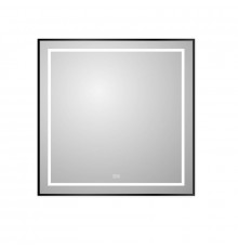 Зеркало BelBagno Kraft SPC-KRAFT-900-800-LED-TCH-WARM-NERO, 90 см, со встроенной подсветкой и подогревом, черный