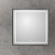 Зеркало BelBagno Kraft SPC-KRAFT-900-800-LED-TCH-WARM-NERO, 90 см, со встроенной подсветкой и подогревом, черный