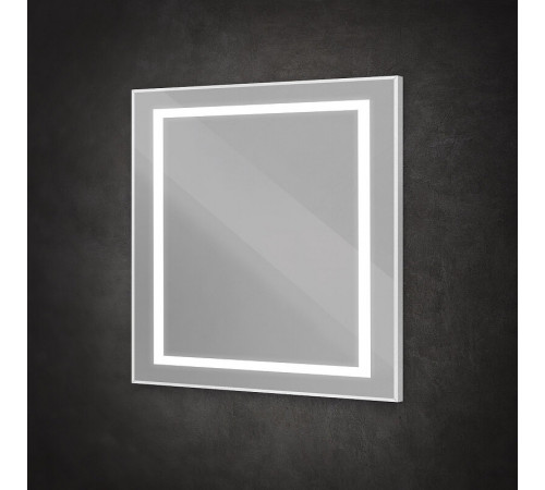 Зеркало BelBagno Kraft SPC-KRAFT-900-800-SENS-AL, 90 см, с LED подсветкой, с сенсорным выключателем, цвет рамы сатин