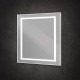 Зеркало BelBagno Kraft SPC-KRAFT-900-800-SENS-AL, 90 см, с LED подсветкой, с сенсорным выключателем, цвет рамы сатин