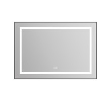 Зеркало BelBagno Kraft SPC-KRAFT-985-685-TCH-WARM-NERO 98.5 см, светодиодная подсветка, с сенсорным выключателем, с подогревом, черный