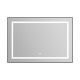 Зеркало BelBagno Kraft SPC-KRAFT-985-685-TCH-WARM-NERO 98.5 см, светодиодная подсветка, с сенсорным выключателем, с подогревом, черный