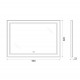 Зеркало BelBagno Kraft SPC-KRAFT-985-685-TCH-WARM-NERO 98.5 см, светодиодная подсветка, с сенсорным выключателем, с подогревом, черный