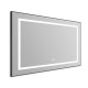 Зеркало BelBagno Kraft SPC-KRAFT-985-685-TCH-WARM-NERO 98.5 см, светодиодная подсветка, с сенсорным выключателем, с подогревом, черный