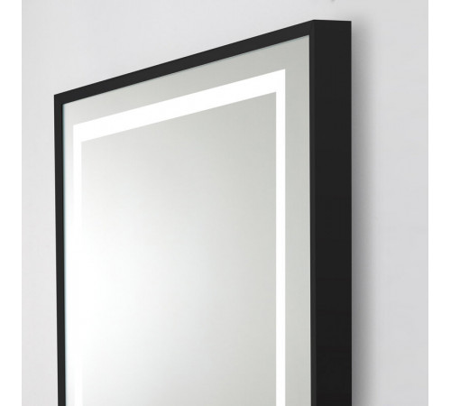 Зеркало BelBagno Kraft SPC-KRAFT-985-685-TCH-WARM-NERO 98.5 см, светодиодная подсветка, с сенсорным выключателем, с подогревом, черный